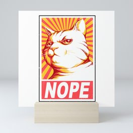 Obey Cats Mini Art Print