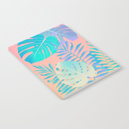 Tropics ( monstera and banana leaf pattern ) Notebook
