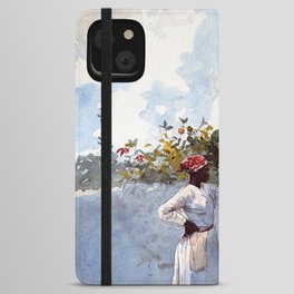 African American Masterpiece, A Woman at Rest portrait painting iPhone Wallet Case