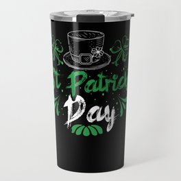 Hat St Paddy's Clover Shamrock Saint Patrick's Day Travel Mug
