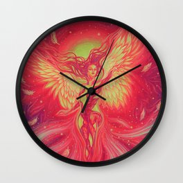 Phoenix Rising Wall Clock