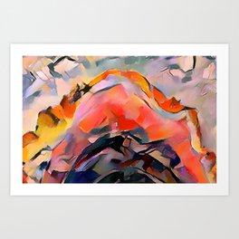Loves Color Geode Detail 1 Art Print