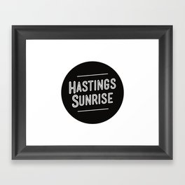 HASTINGS SUNRISE Framed Art Print