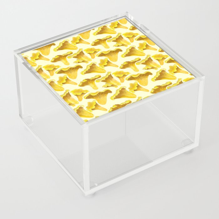 Yellow Mushrooms Acrylic Box