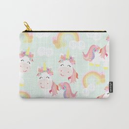 Unicorn and rainbow Carry-All Pouch
