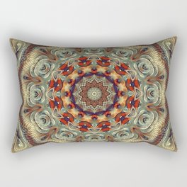 Flower Of Life Mandala (Autumn Breeze) Rectangular Pillow