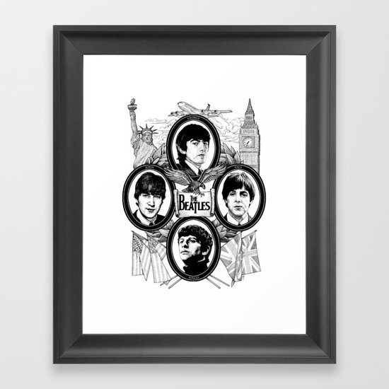 British Invasion Framed Art Print