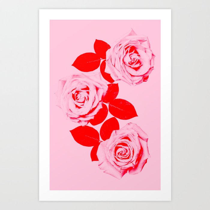 Pretty In Pink (Red) Art Print