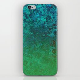 Old Blue Green Vintage Collection iPhone Skin