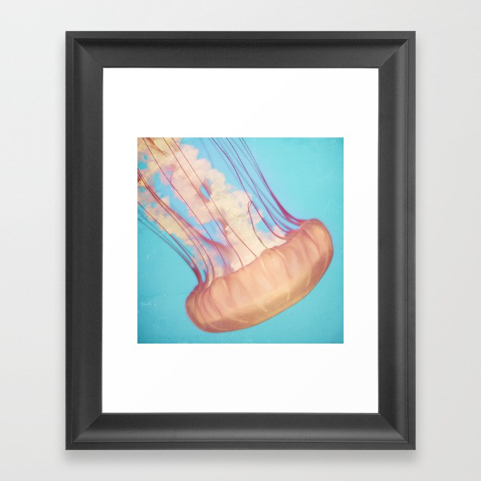 Jellyfish in Pastels Framed Art Print