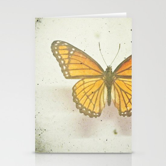 Golden Butterfly Stationery Cards