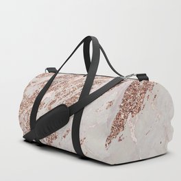 Pink and Glitter Line Marble Collection Duffle Bag