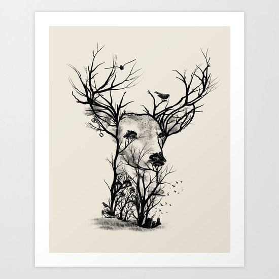 Wild Buck Art Print
