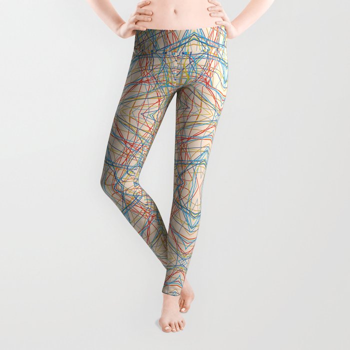 Tavara - Colorful Decorative Abstract Art Pattern Leggings