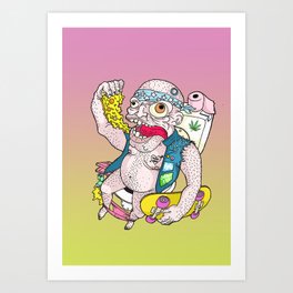 PSYCHEDELIC GUST Art Print