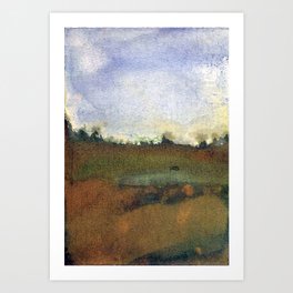 English countryside watercolour and ink landscape painting Art Print | Englishcountryside, Landscape, Landscapepainting, Painting, Inklandscape, Watercolourpainting, Brown, Ink, Green, Watercolor 