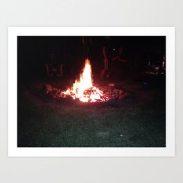 fire Art Print | Scary, Nature 