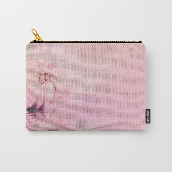 Romantic chrysanthemum flower soft pink pastel Carry-All Pouch