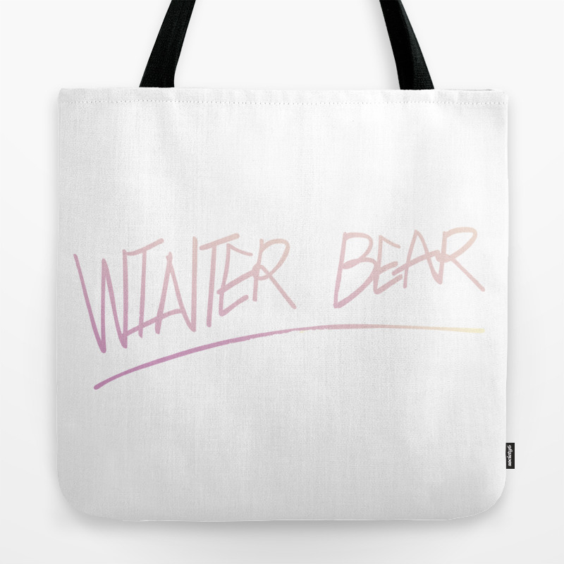 Winter Bear By V Of Bts Colored Tote Bag By Catnips Society6