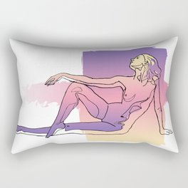 Skin Deep - Tasteful Nude Abstract Color Rectangular Pillow