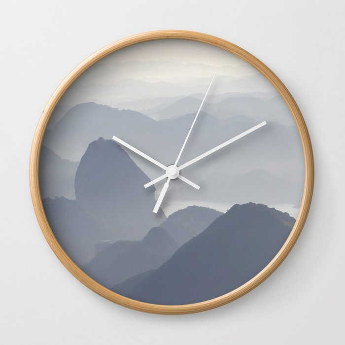 Rio de Janeiro Mountains Wall Clock