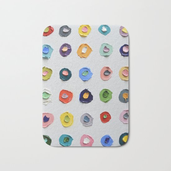 Concentric Polka Daubs Bath Mat