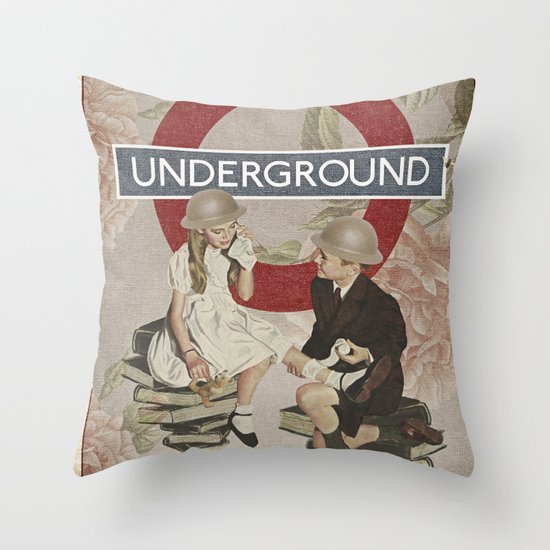 The Underground Throw Pillow