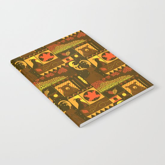 Fall Square Notebook