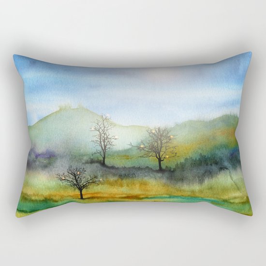 Christmas In The Woods Rectangular Pillow