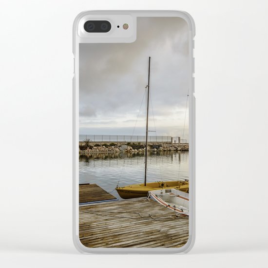 Sunrise on the marina Clear iPhone Case