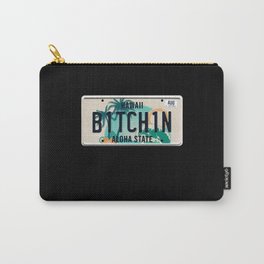 Bitchin word on license plate Carry-All Pouch