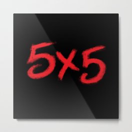 5X5 Metal Print | Digital, Whedon, Graphicdesign, Typography, Vampire, Slayer, Buffy 