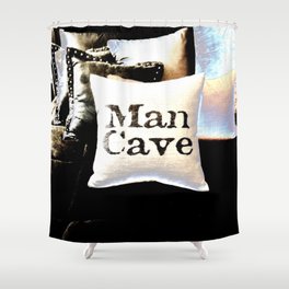 Man Cave Shower Curtain