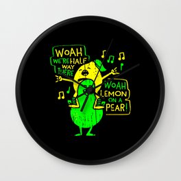 Woah lemon Wall Clock