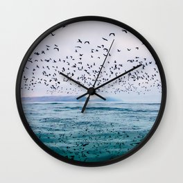 Birds Reflected Fine Art Print Wall Clock