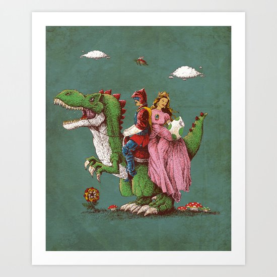 historical reconstitution Art Print