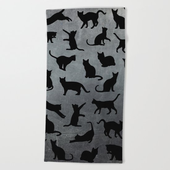 Cats pattern Beach Towel