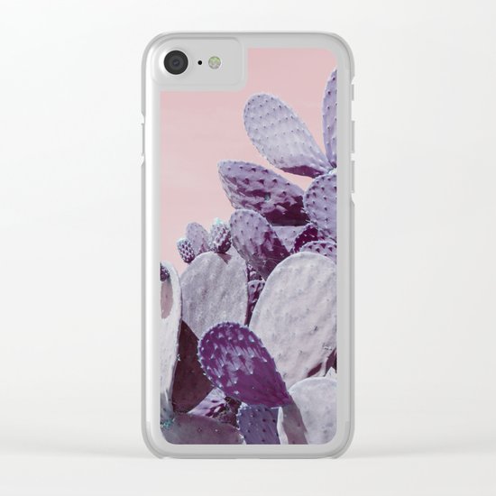pink cactus Clear iPhone Case
