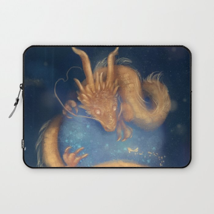 Golden Embrace Laptop Sleeve