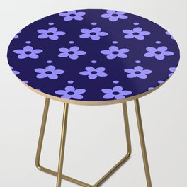 Purple & Blue Color Floral Design Side Table