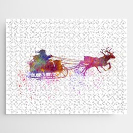 Santa Claus in watercolor Jigsaw Puzzle