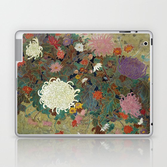 flower【Japanese painting】 Laptop & iPad Skin