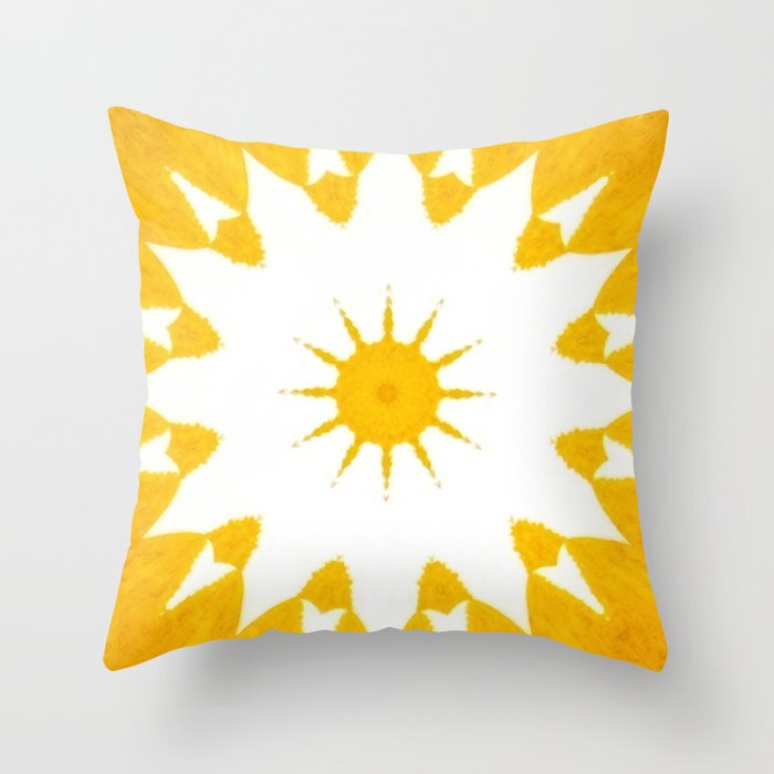 Sunflora Throw Pillow