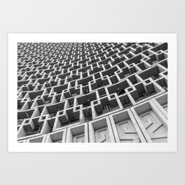 Hotel Uzbekistan, Tashkent. architecture photography poster art print  Art Print