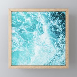 Perfect Sea Waves Framed Mini Art Print