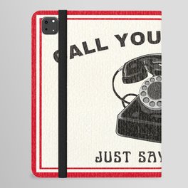 Call Your Friends - Vintage Phone Design iPad Folio Case