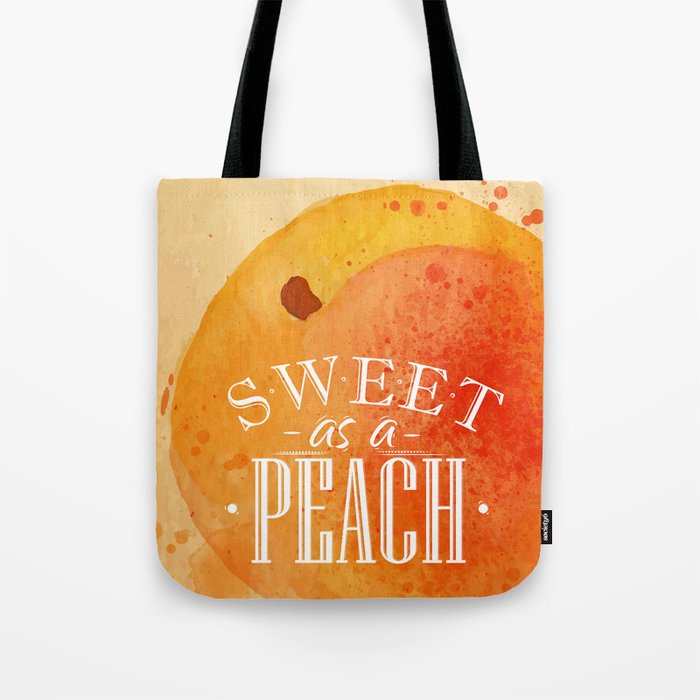 Sweet as a peach Tote Bag by anna42f | Society6
