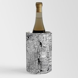 White & Black Tree Bark Wine Chiller