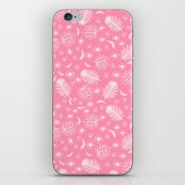 Pink Color. Floral print , splashes, graphics. Baker-Miller Pink.  Pattern Background iPhone Skin