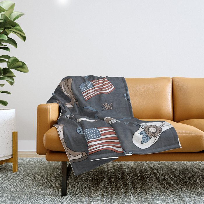 Western style sales throw blankets